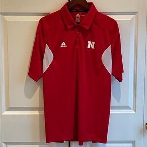Adidas Nebraska Cornhuskers Climalite Adizero Polo - L (H106)